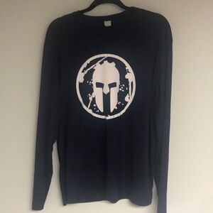 Spartan Men’s Navy Performance Long Sleeve Tee Size XL New